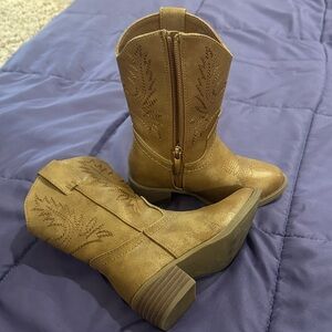 Brown Western Ankle Boots